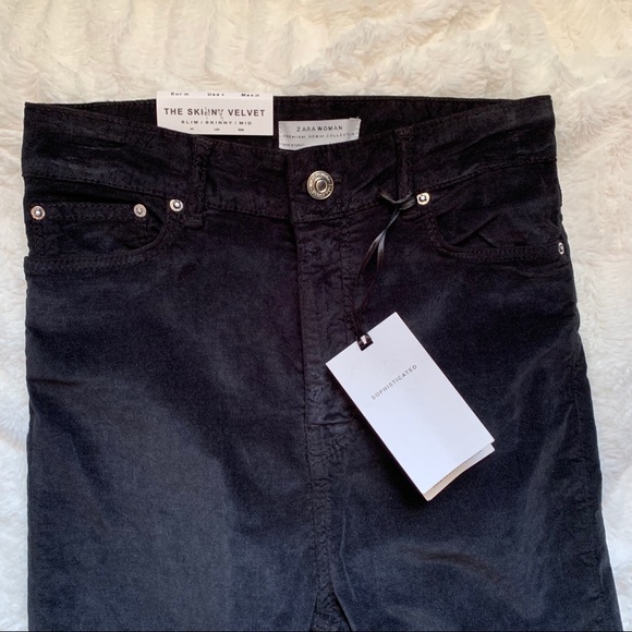 ZARA Velvet Skinny Pants - Picture 4 of 7